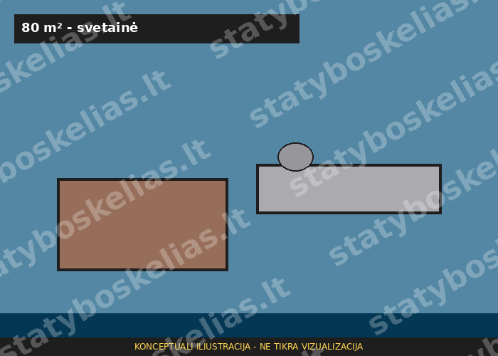 Namas 80 m² - nuotrauka 1