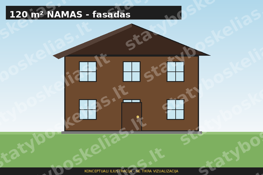 Namas 120 m²