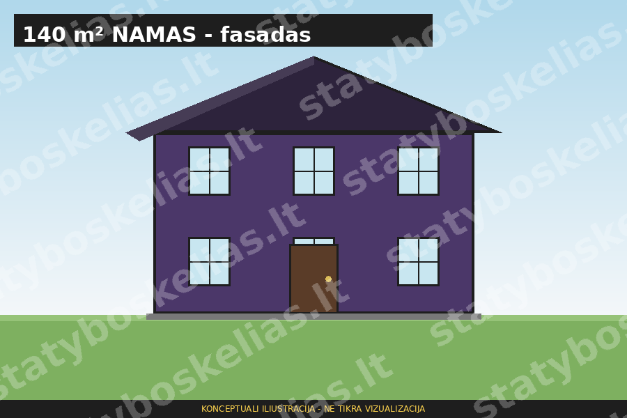 Namas 140 m²